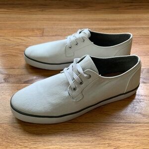 Men's Canvas Sneakers - Natural White - US 10.5 / Euro 43.6